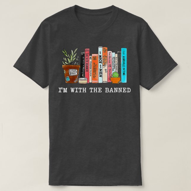 Ich lese verbotene Bücher, die ich liebe T-Shirt (Design vorne)