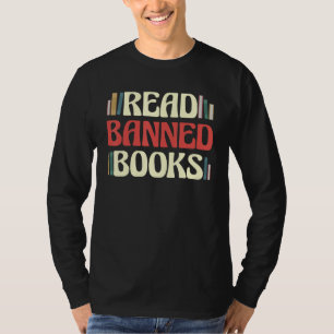 Ich lese verbotene Bücher Funny Men Women Buch Qui T-Shirt