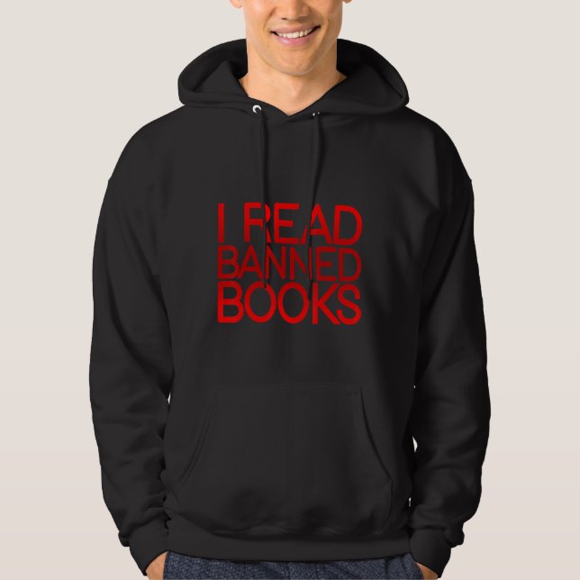 Ich lese verbotene Bücher Hoodie (Vorderseite)