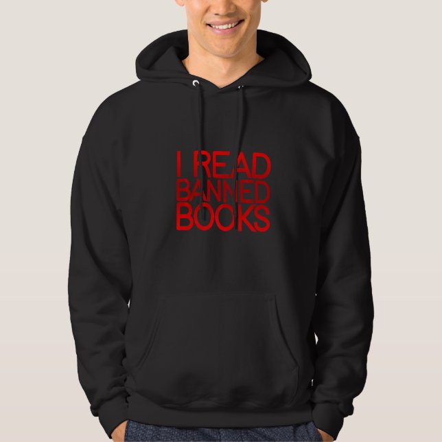 Ich lese verbotene Bücher Hoodie (Vorderseite)