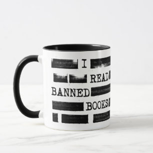 Ich lese verbotene Bücher Redigiert Tasse