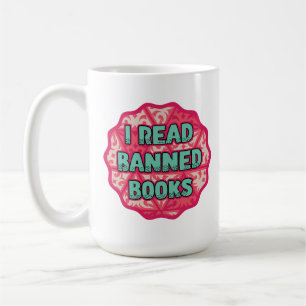 Ich lese verbotene Bücher - Vintages Buch verlänge Kaffeetasse