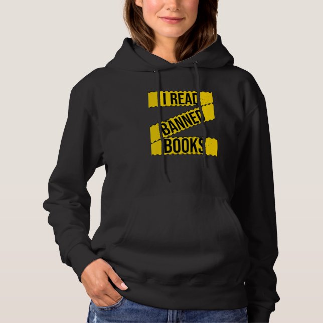 Ich lese verbotene Bücher zur Bekämpfung der Zensu Hoodie (Vorderseite)