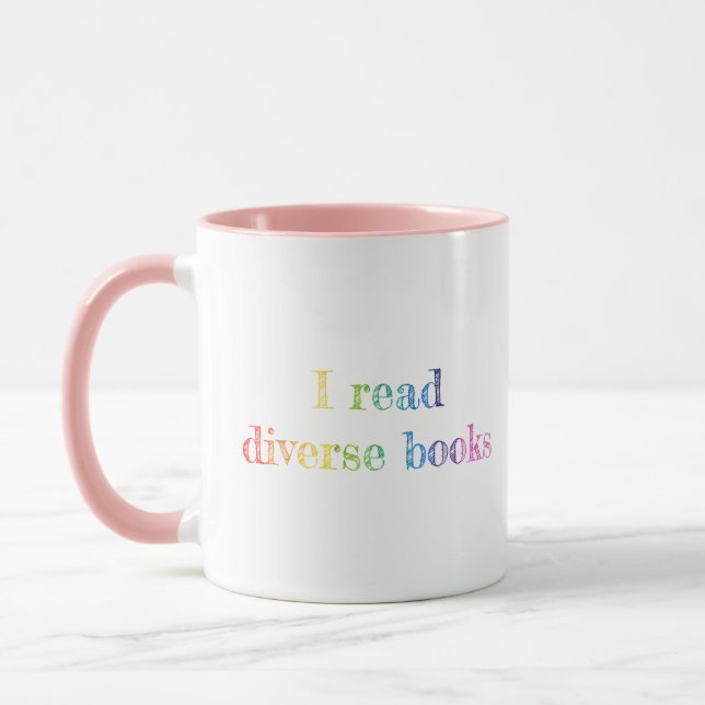 Ich lese verschiedene Bücher Tasse (Links)