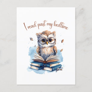 Ich lese vorbei postkarte