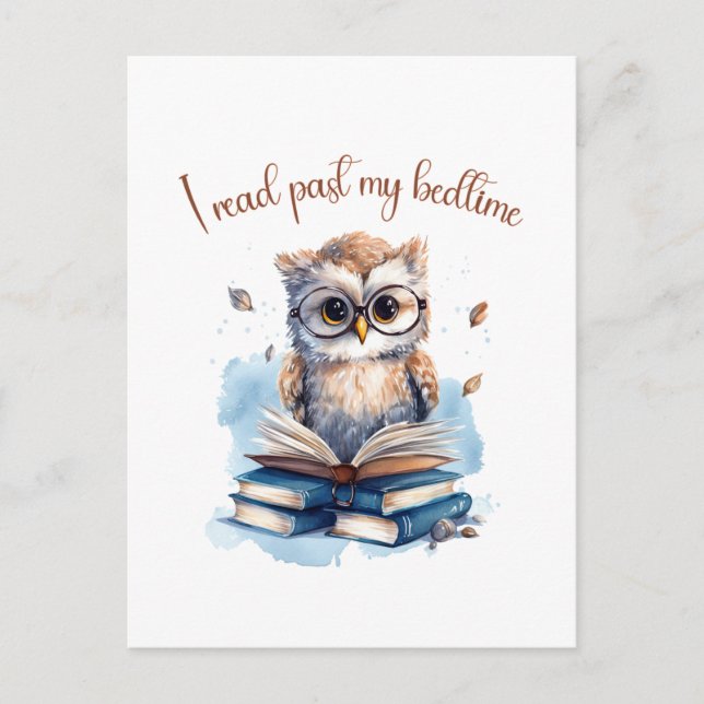 Ich lese vorbei postkarte (Vorderseite)