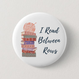 Ich lese zwischen den Reihen Häkel-Strickbuchliebh Button