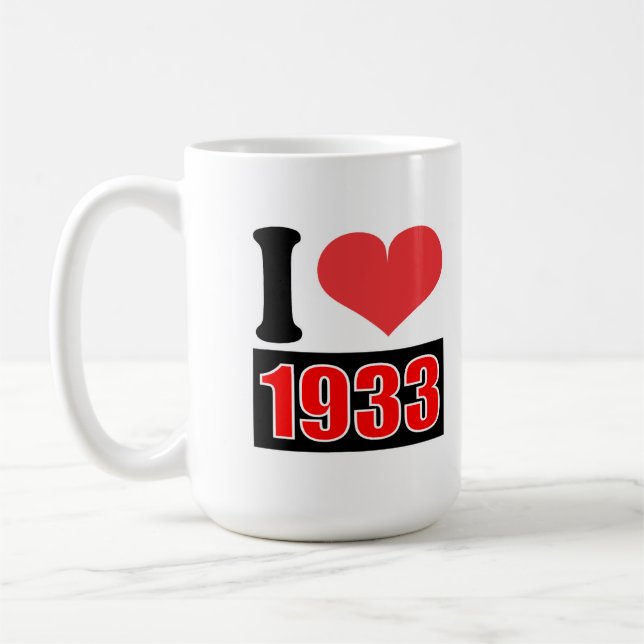 Ich liebe 1933 - Tassen (Links)
