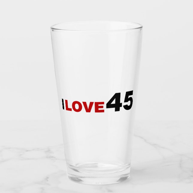 Ich liebe 45 glas (Vorderseite)