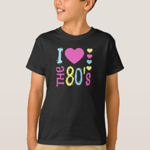 Ich Liebe 80er Disco-Kostüm T-Shirt