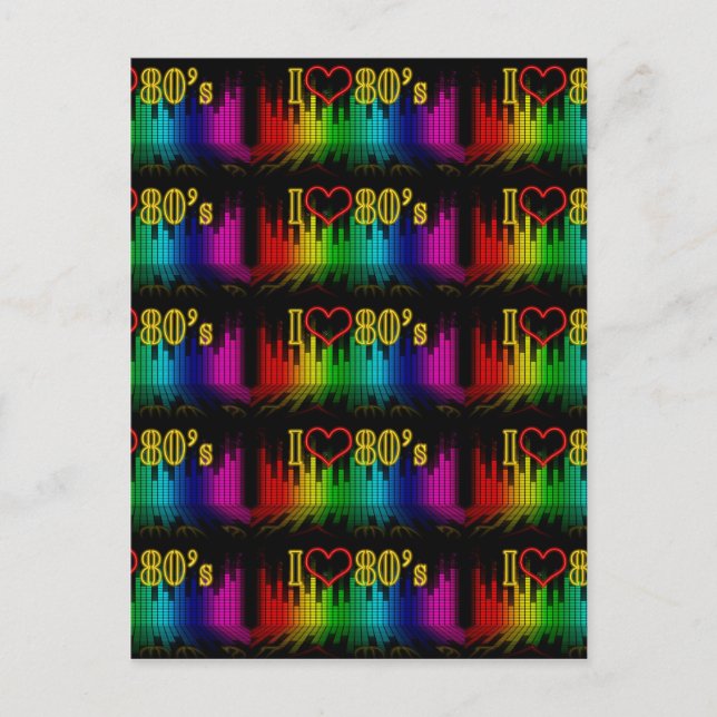 ich liebe 80er postkarte (Vorderseite)