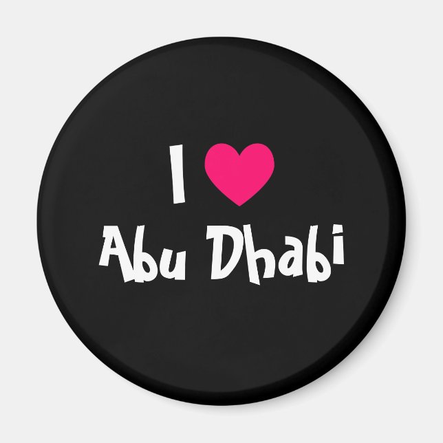 Ich liebe Abu Dhabi Magnet (Vorne)