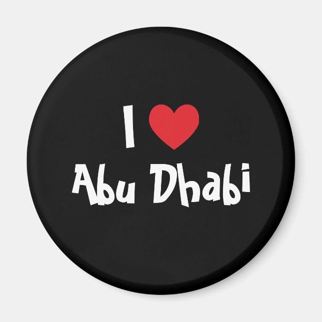 Ich liebe Abu Dhabi Magnet (Vorne)