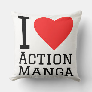 Ich liebe Action-Manga Kissen