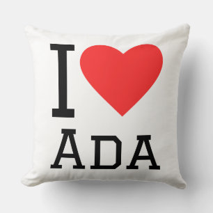 Ich liebe ada kissen