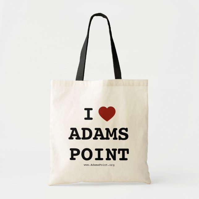 Ich liebe Adams Point-Tasche Tragetasche (Vorne)