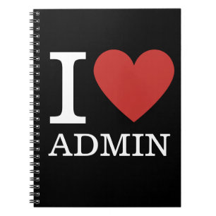Ich ❤️ Liebe Admin - Admin Dept. NOTEBOOK Notizblock