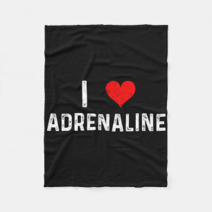 Ich liebe Adrenalin Herz Surfen Sky Diving Skifahr Fleecedecke