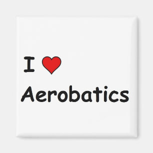 Ich liebe Aerobatik Magnet