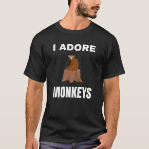 Ich liebe Affen T-Shirt