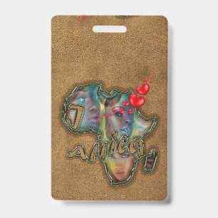 Ich liebe Africa Messenger Bag Ausweis