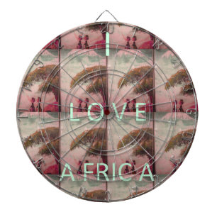 Ich liebe Afrika – Kulturlandschaftsmuster Dartscheibe