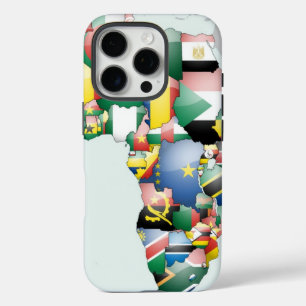 Ich liebe Afrika Kunstdruck Panafrikanische Kart iPhone 16 Pro Hülle