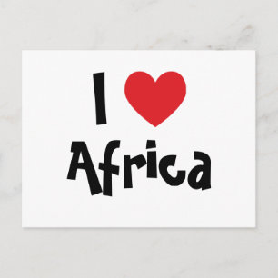 Ich liebe Afrika Postkarte
