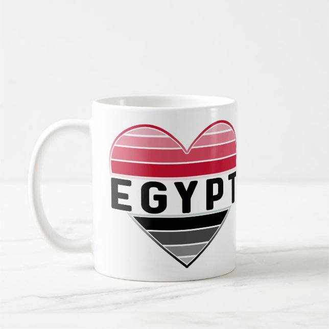 Ich Liebe Ägypten, ägyptisches Herz Kaffeetasse (Links)