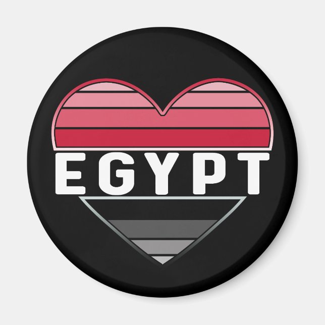 Ich Liebe Ägypten, ägyptisches Herz Magnet (Vorne)