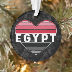 Ich Liebe Ägypten, ägyptisches Herz Ornament