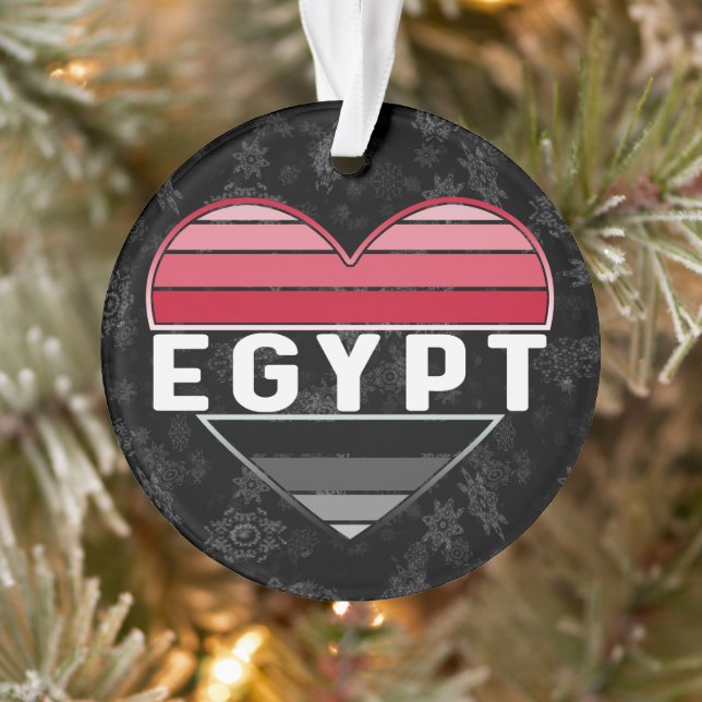 Ich Liebe Ägypten, ägyptisches Herz Ornament (Baum)