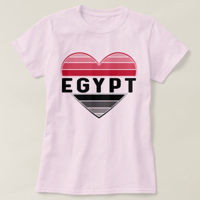 Ich Liebe Ägypten, ägyptisches Herz T-Shirt (Design vorne)