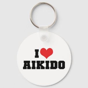 Ich liebe Aikido Schlüsselanhänger