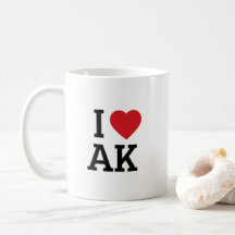 Ich liebe Alaska - Reisegeschenk mit herzlicher No