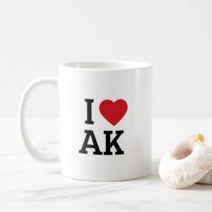 Ich liebe Alaska - Reisegeschenk mit herzlicher No Kaffeetasse