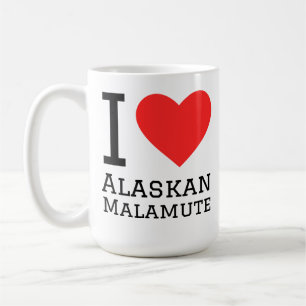 Ich liebe Alaskan Malamute Kaffeetasse