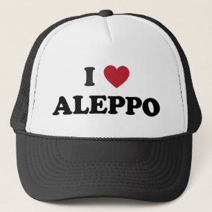 Ich liebe Aleppo Syrien Truckerkappe