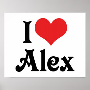 Ich liebe Alex Poster