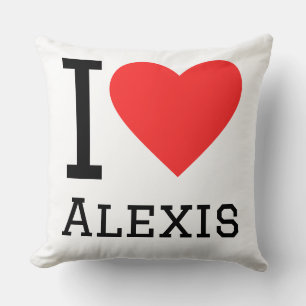 Ich liebe Alexis Kissen