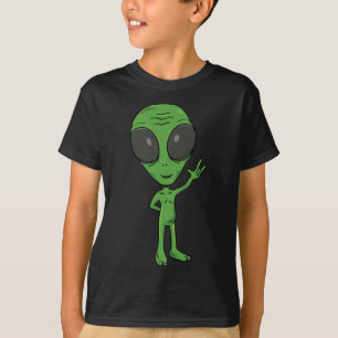 Ich liebe Alien-Asl-Handgeste Gehörloser Hörverlus T-Shirt