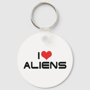 Ich liebe Aliens Schlüsselanhänger