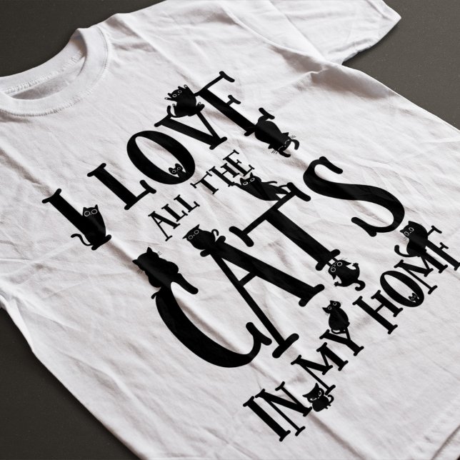 Ich Liebe alle Katzen Graphic T-Shirt (Von Creator hochgeladen)
