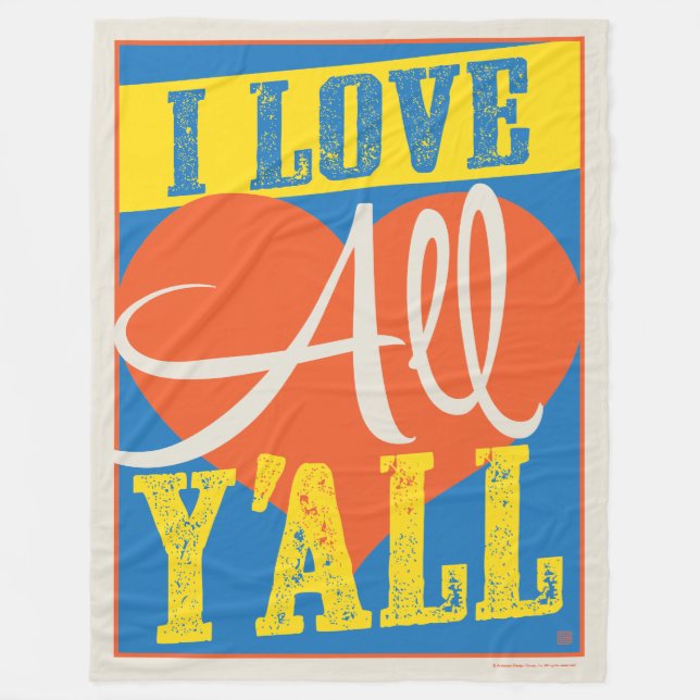 Ich Liebe alle Y Fleecedecke (Vorderseite)