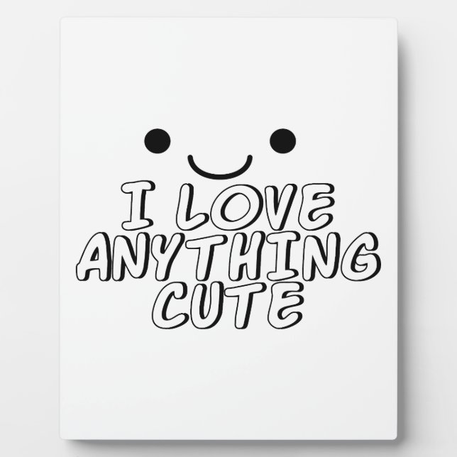 Ich Liebe Alles Niedlich Fotoplatte (Vorderseite)