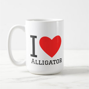 Ich liebe Alligator Kaffeetasse