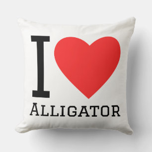 Ich liebe Alligator  Kissen
