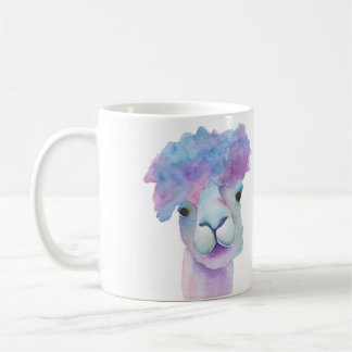 Ich liebe Alpakas und Kaffeetasse