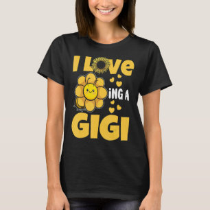 Ich Liebe als Gigi-Sonnenblume-Oma T-Shirt