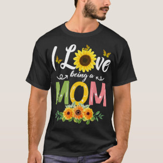 Ich Liebe als Mama Sonnenblumen Mütter Tag 2022 T- T-Shirt